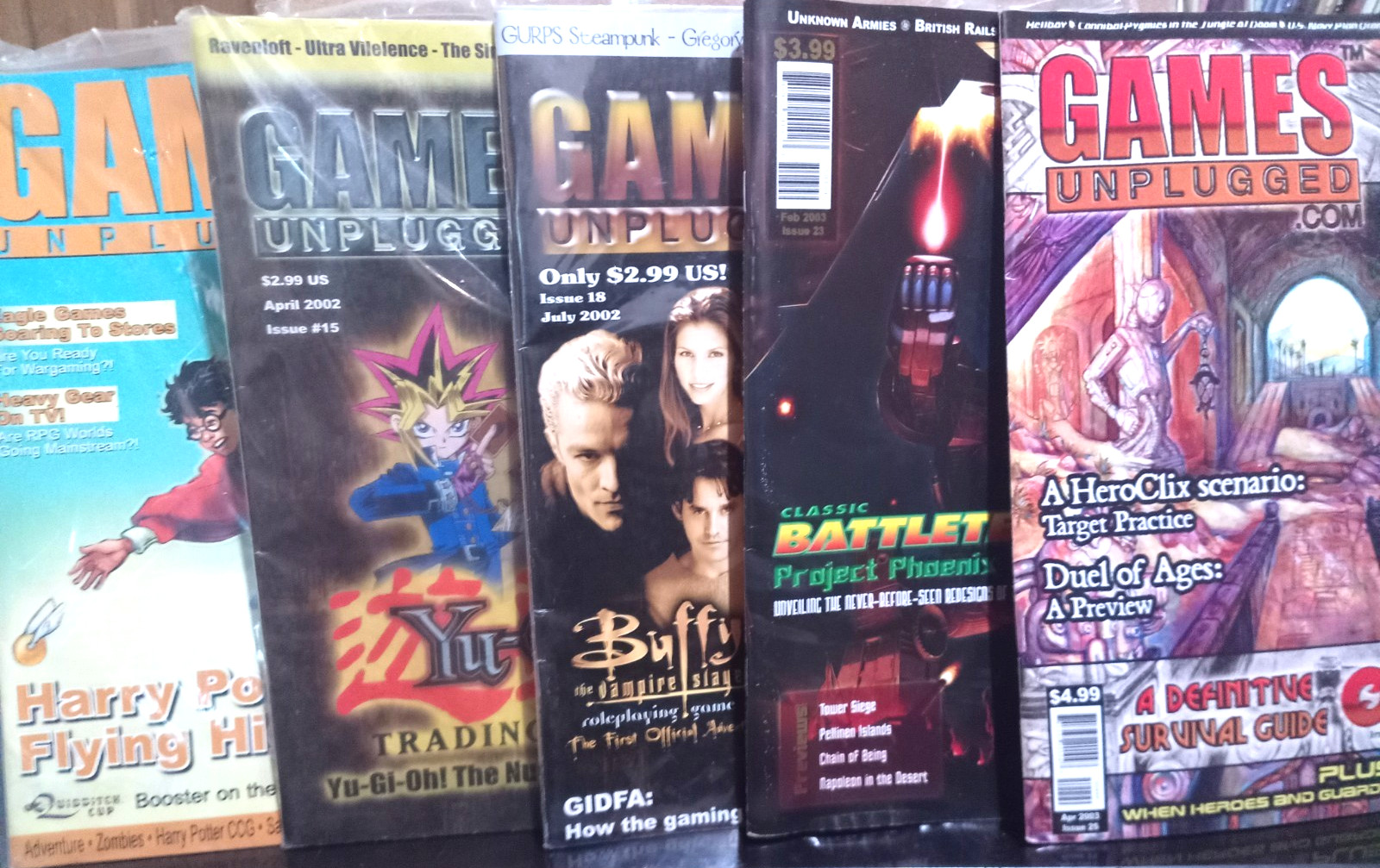 Lot of 8 GAMES UNPLUGGED + 3 GAMES QUARTERLY MAGAZINE + 1 THE GAMER #1 MAGAZINE