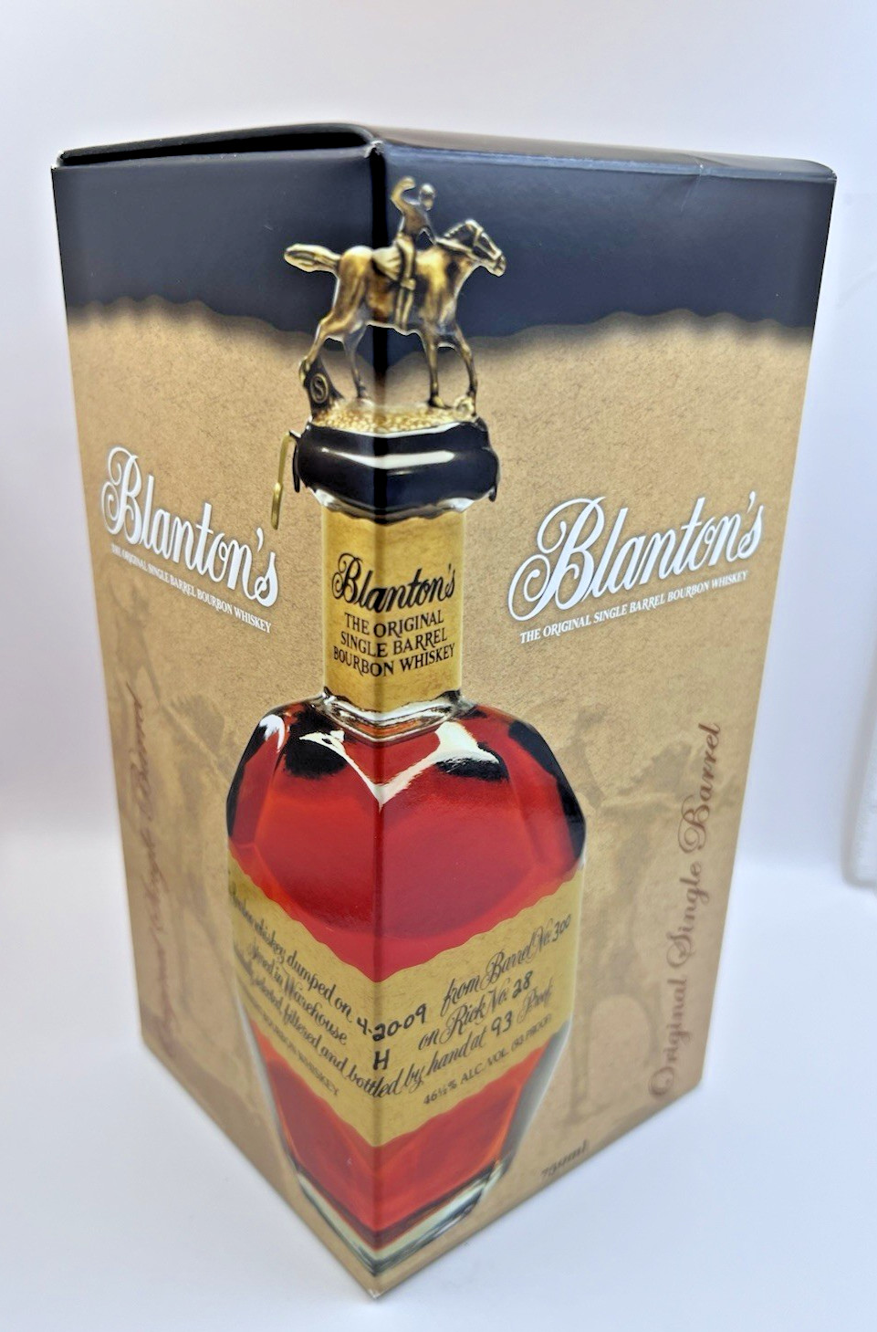 Blanton's Bourbon Whiskey Empty Collectors Box Original Single Barrel Blantons