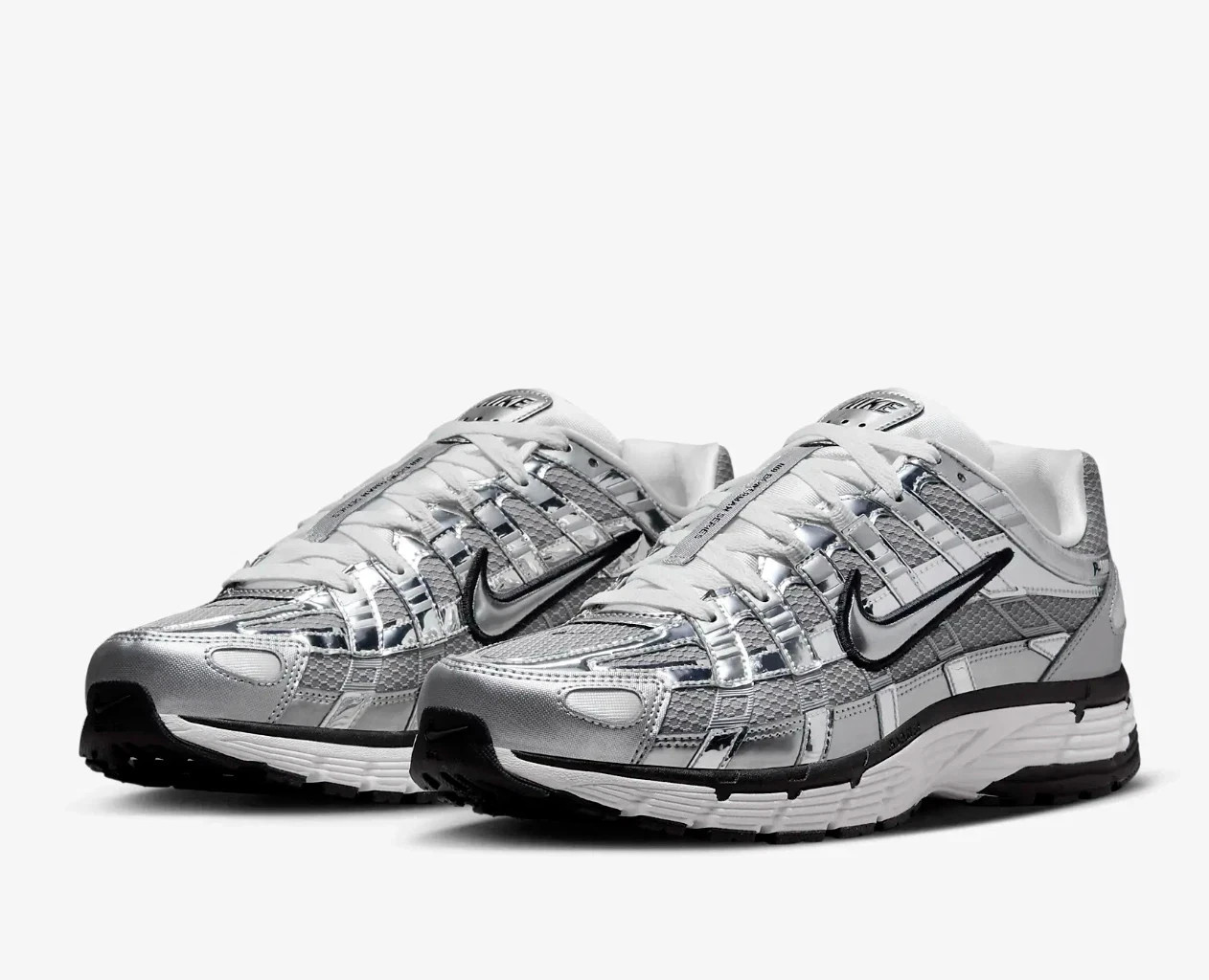 Nike P-6000 Metallic Silver Black Men's Shoes New Size CN0149-001