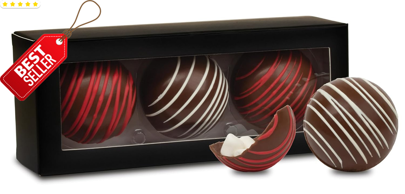 Hot Chocolate Bombs 3 Pack Milk Dark White Cocoa Bombs with Marshmallows - US