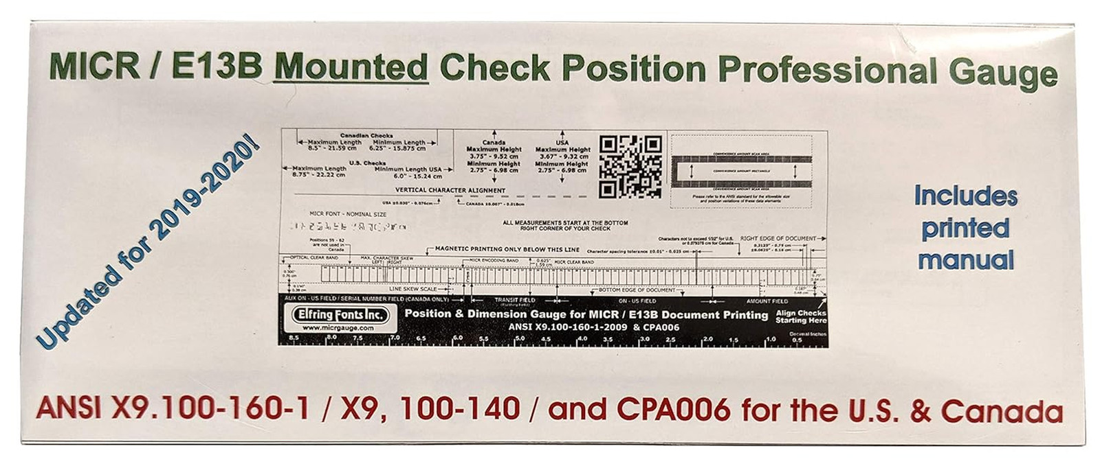 MICR Check Position Gauge