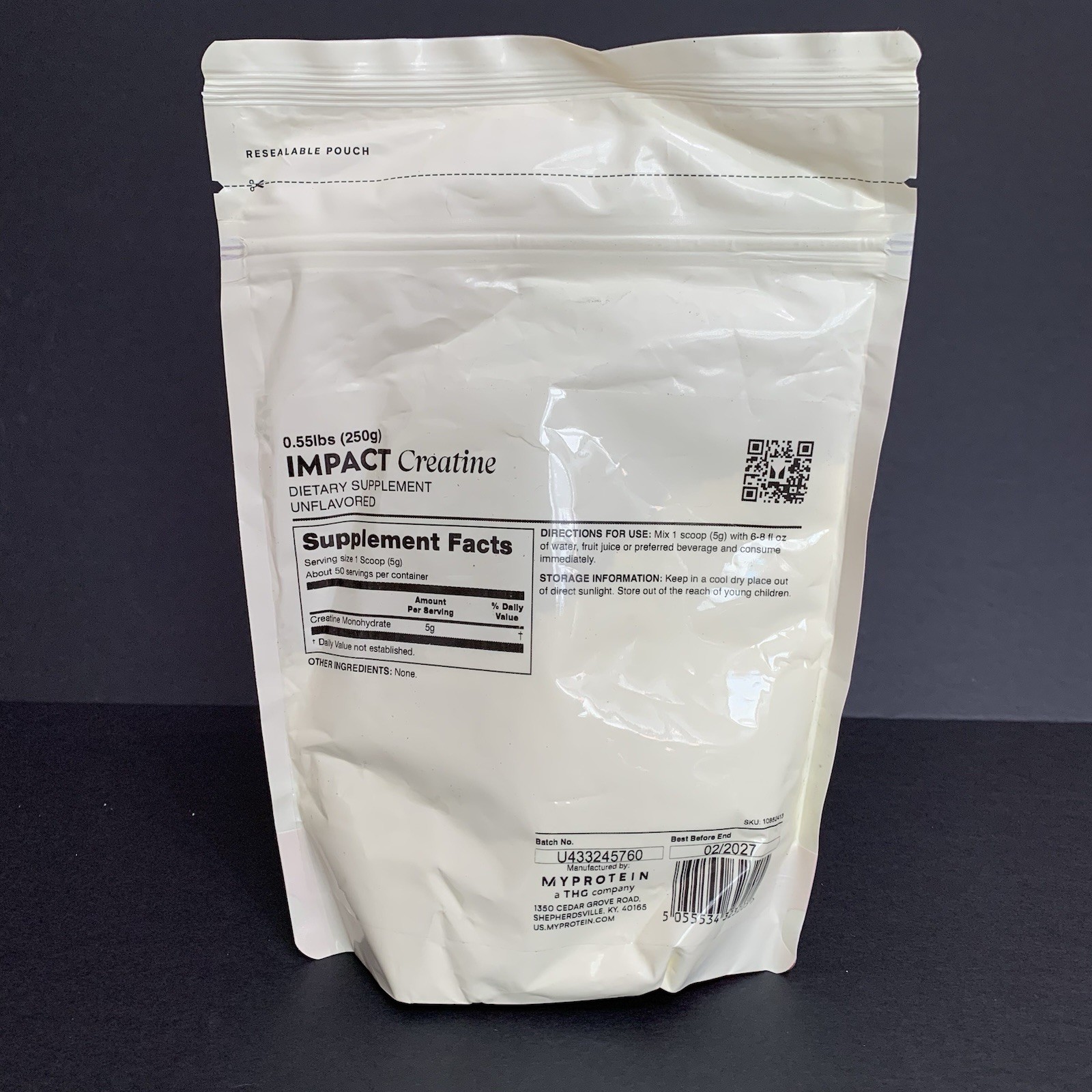 MyProtein Impact Creatine Monohydrate 150 Servings Exp:2/2027