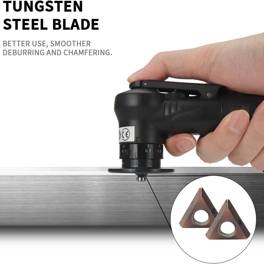 Air Chamfering Machine Grinder Metal Deburring Pneumatic Beveling Trimming Tools