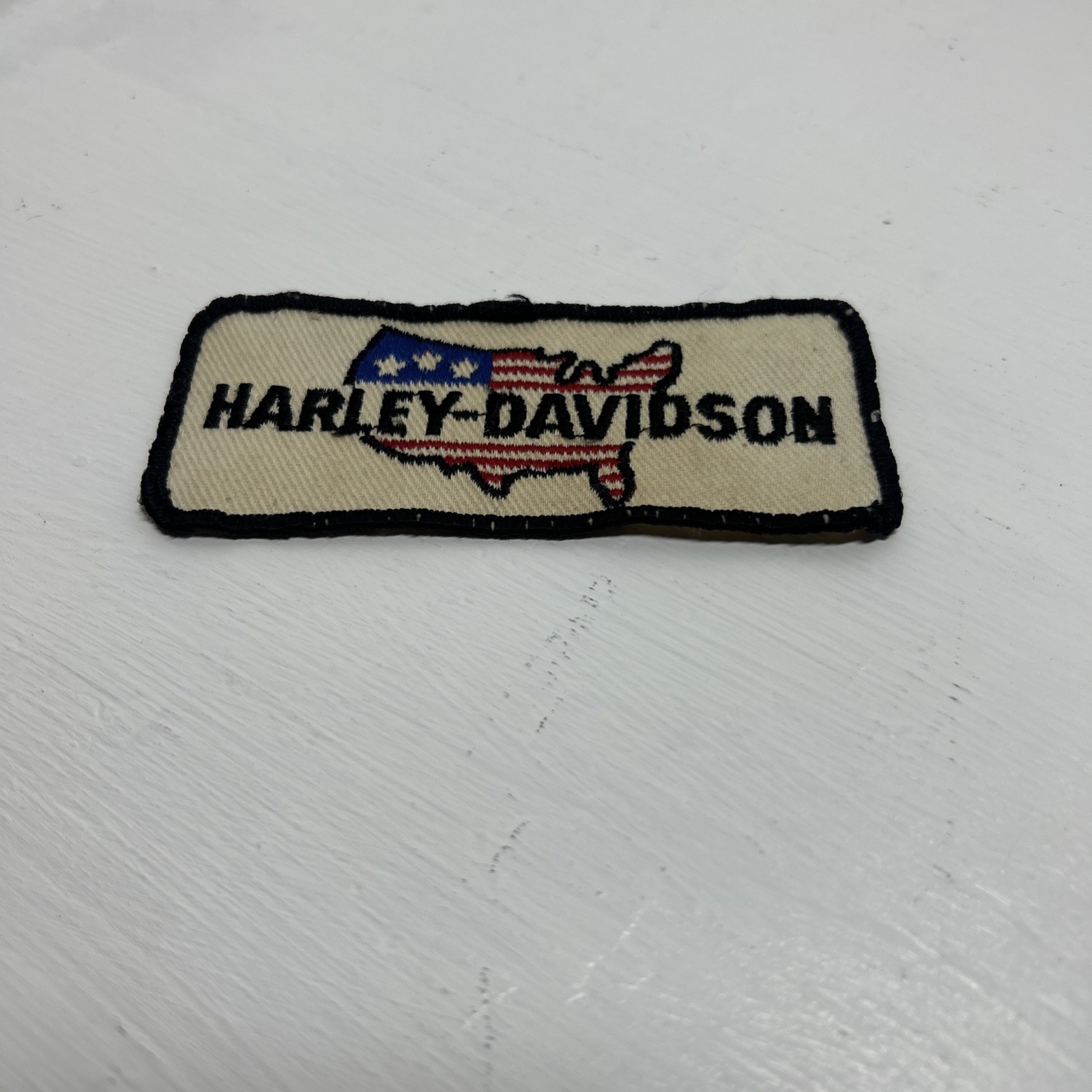 Large Vintage Harley-Davidson Motorcycles USA Embroidered Patch