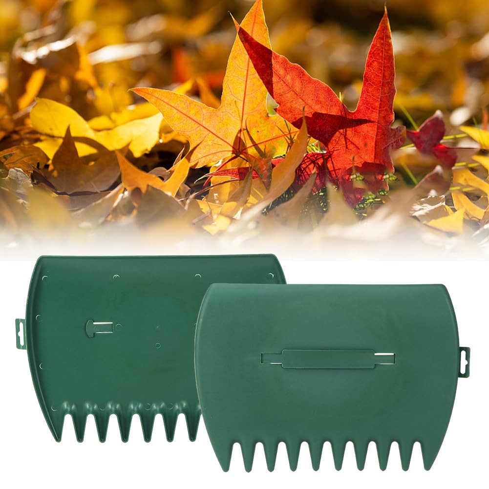 2pcs Leaf Scoops Hand Rakes,Leaf Grabber Rake,Lightweight & Efficient Leaves ...