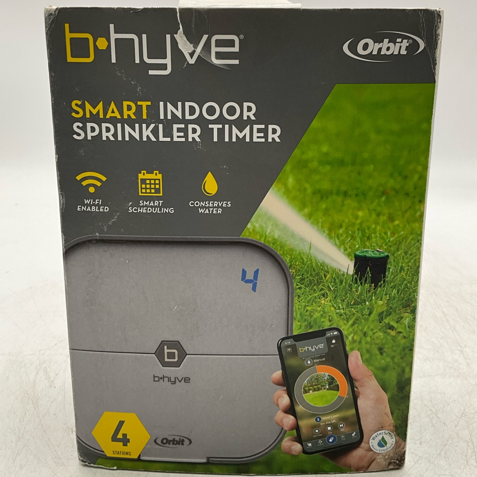 Orbit B-hyve 4 Station Smart Wi-Fi Indoor Sprinkler Timer  I-F3