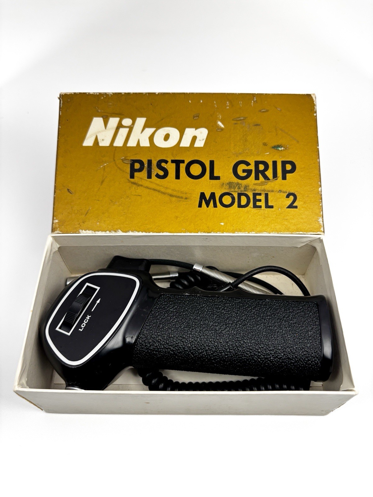 Early Vintage Nikon Pistol Grip Model 2 W/box And Paperwork