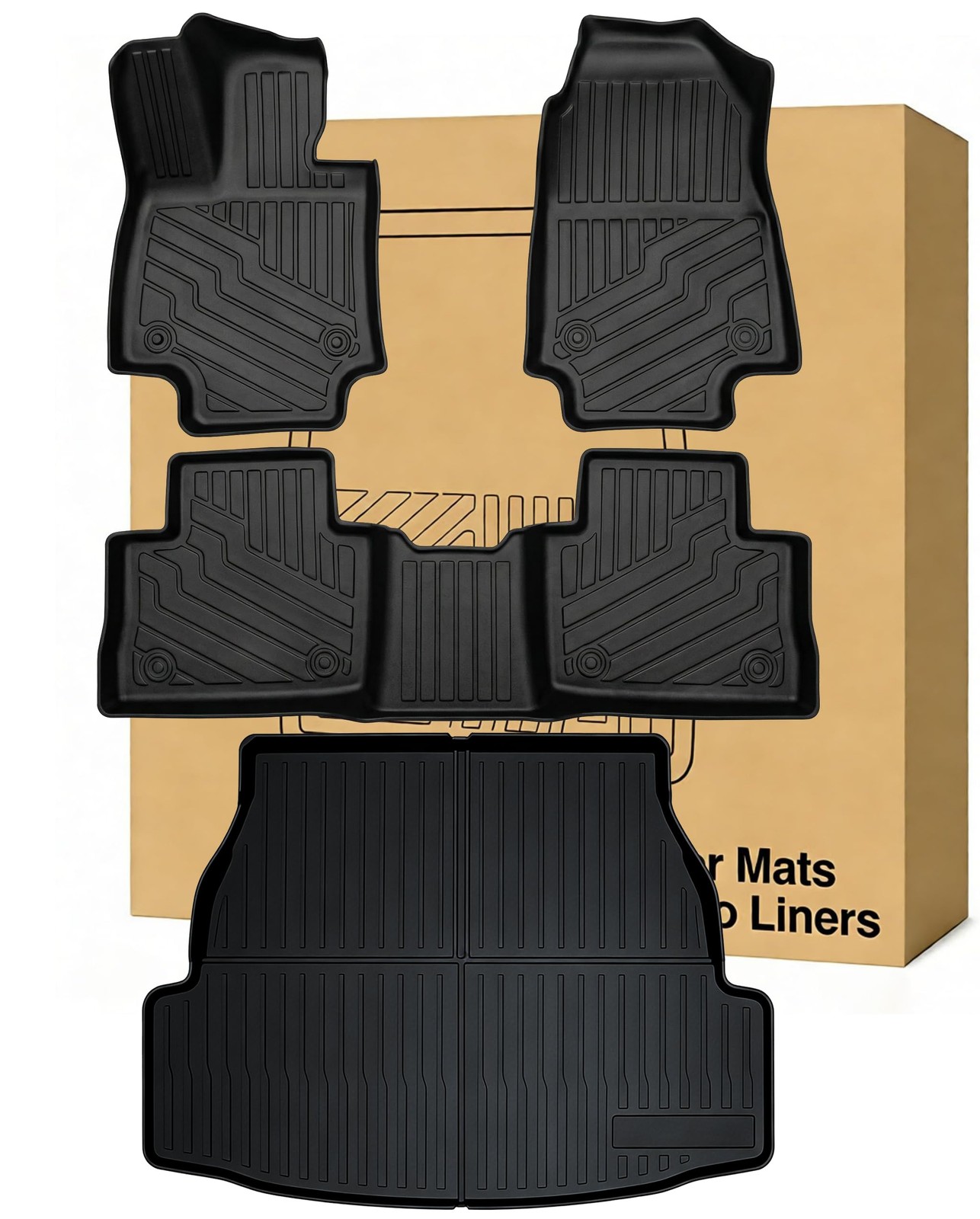 Toyota RAV4 Carpet Liners 2019-2025 All Weather Front Rear