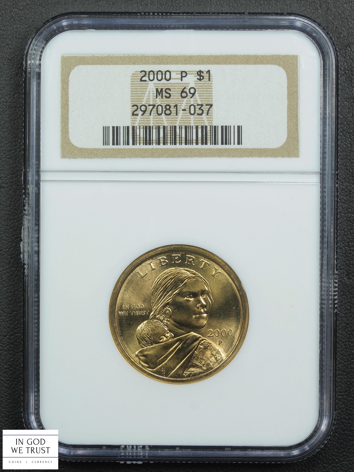2000 P Sacagawea Dollar $1 NGC MS 69 (Extremely Scarce TOP POP!)