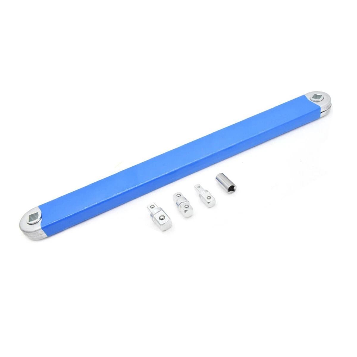 2Pack Offset Extension Wrench Set Ratchet Spanner Wrench with Extender Adapter