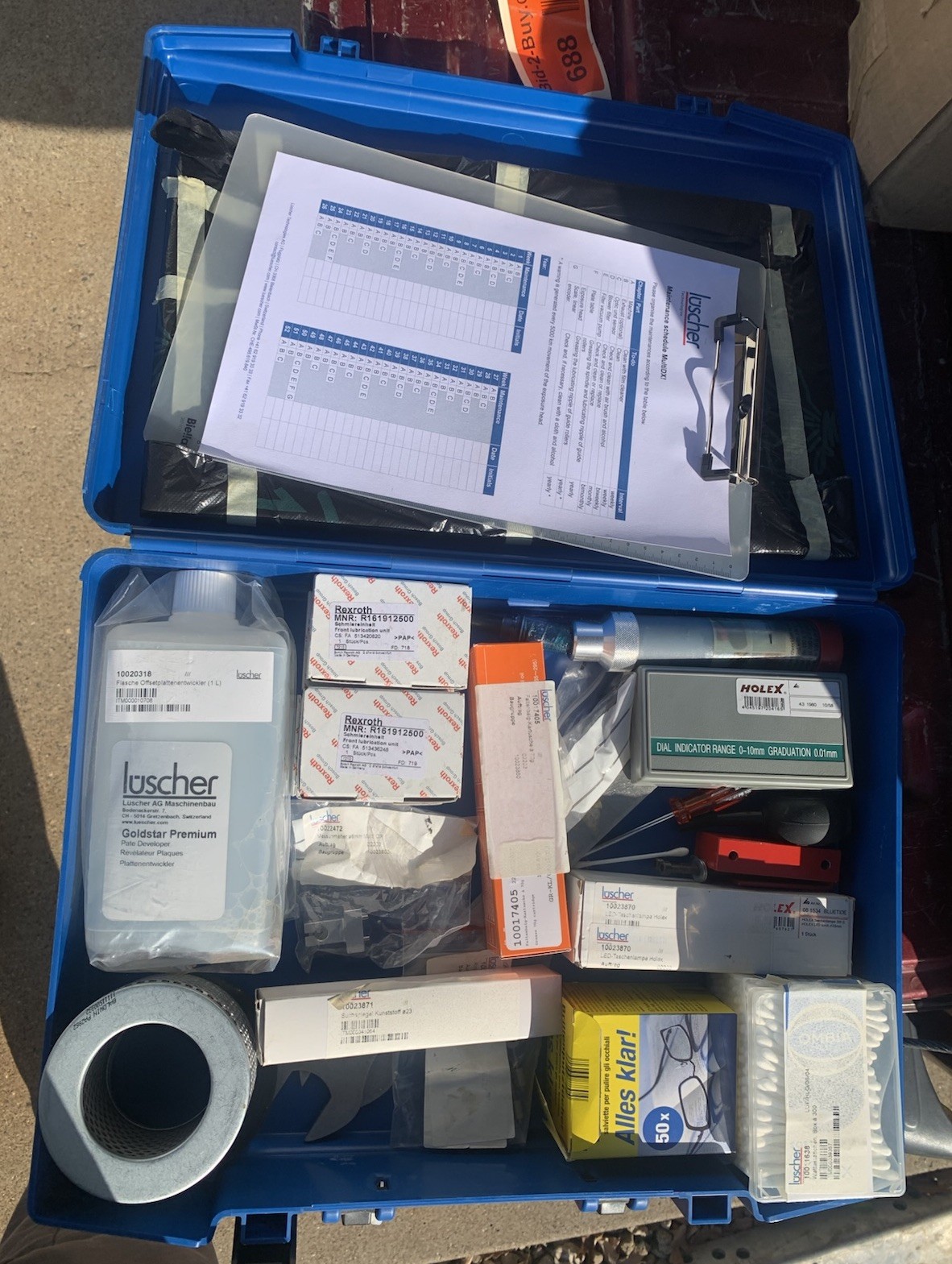Lüscher MULTIDX! Hybrid Laser Image System Maintenance Kit With Parts & Plates