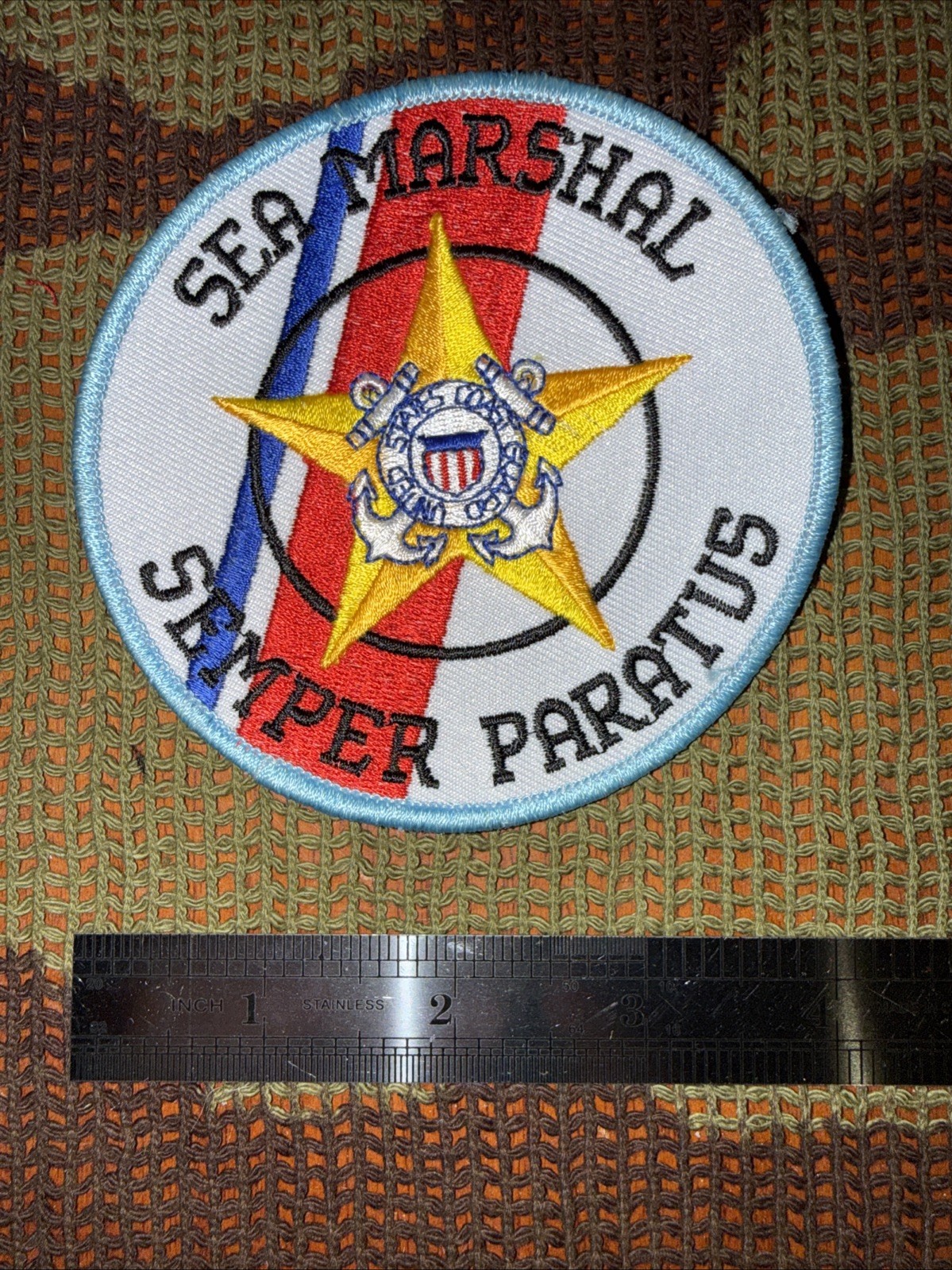 United States Coast Guard Sea Marshals San Diego California 4” Patch -new