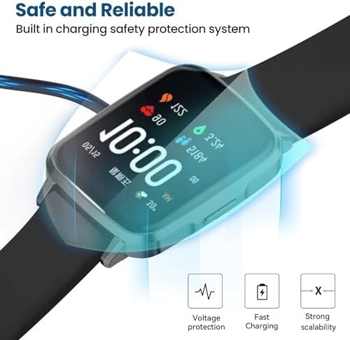 2 Pack Replacement Charger for VeryFit Da Fit Smart Watch USB Cable