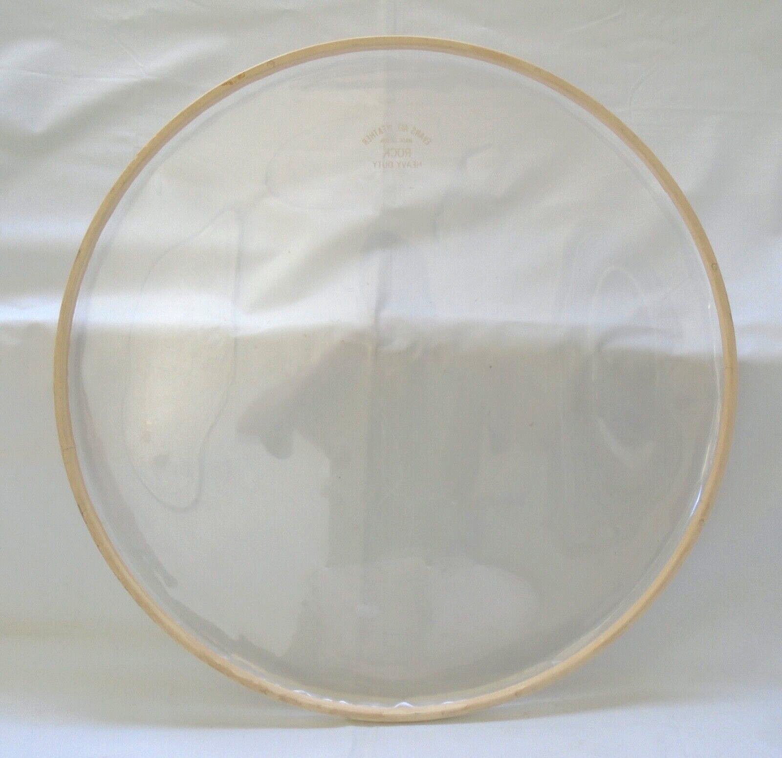 REMO & EVANS - 18" FLOOR TOM HEADS - Lot of 2 - 70's Drum Parts