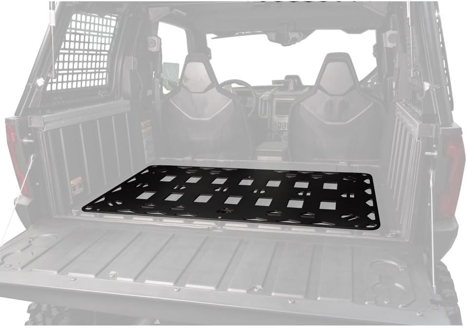 UTV Bed Cargo Rack Large Lower Black Powder Coated for Polaris Xpedition XP