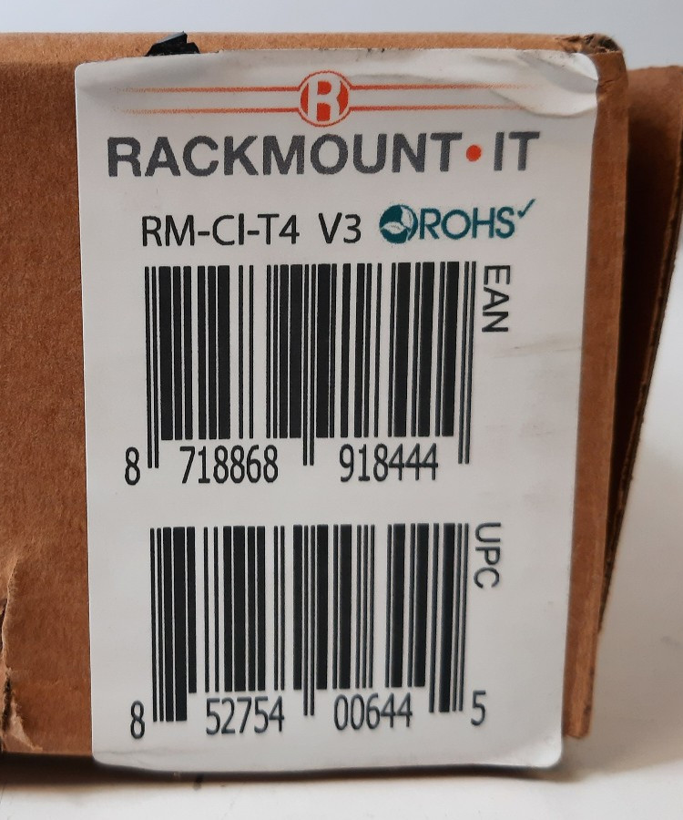 Rackmount.IT RM-CI-T4 V3 | 1U Rack Mount Kit - New Open Box
