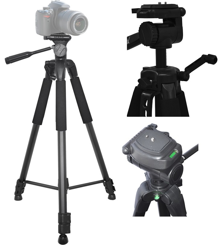 Professional 75" Heavy-Duty Tripod With Case For Panasonic Lumix S5 DC-S5