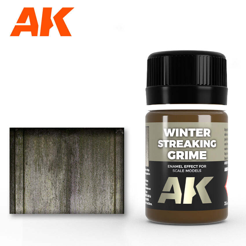 AK Interactive AK014 Weathering Winter Streaking Grime Enamel 35ml - US
