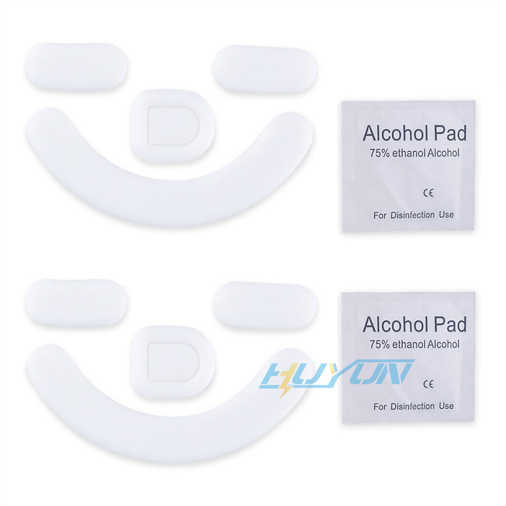 2 sets of white scrollers with rounded edges for the Razer Viper V2 Pro mouse