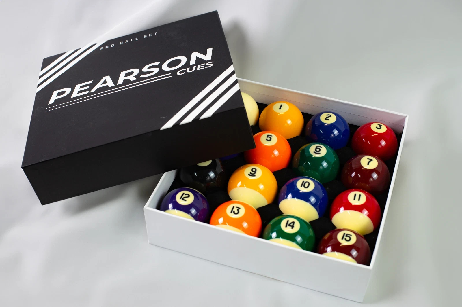 Pearson Cue Pro Billiard Pool Ball Set with Cue Ball - Free Shipping