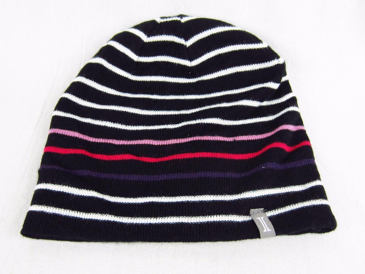 Igloos Womens Knit Beanie Stocking Hat OSFA Black Pink 49406LPKD FAST SHIP! A61