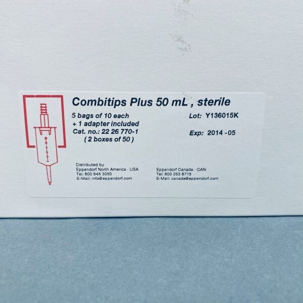 Eppendorf Combitips Plus Pipette Tips 50 ml with Adapter Total of 50 Tips