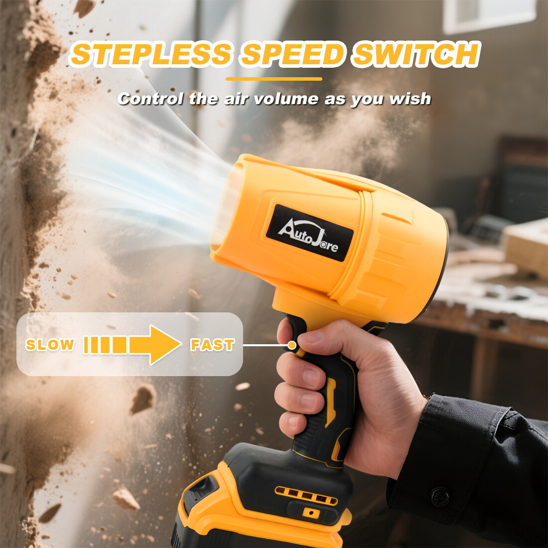 For Dewalt 20V MAX Battery Cordless Turbine Leaf Blower Compact Handheld Blower