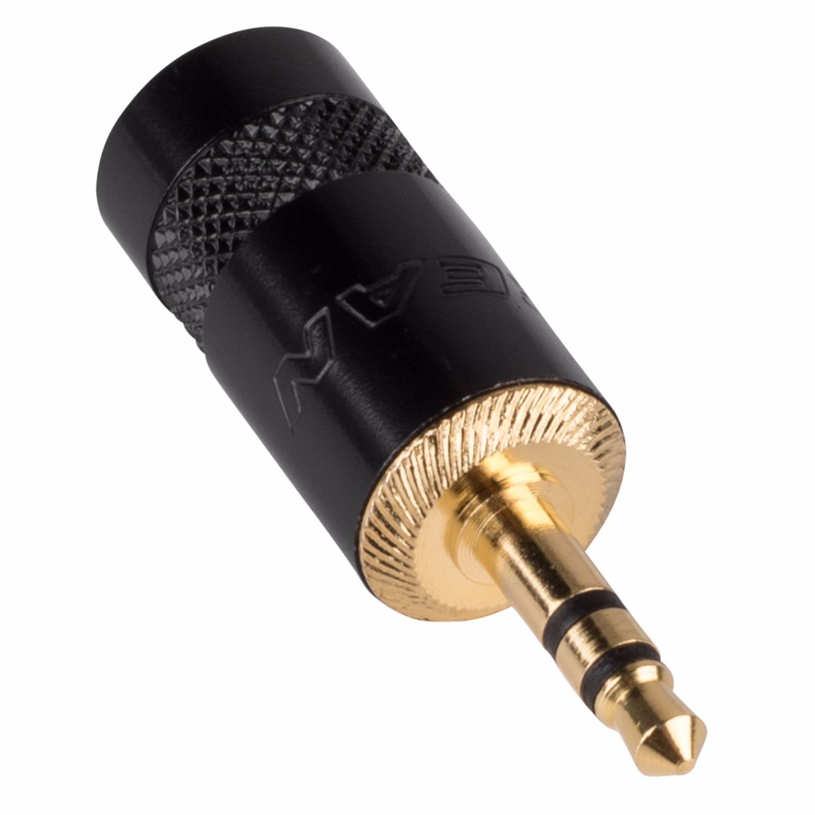 Neutrik - NYS231BG - Rean 3.5mm 3-Pole Plug Gold Contacts and Black Metal Handle
