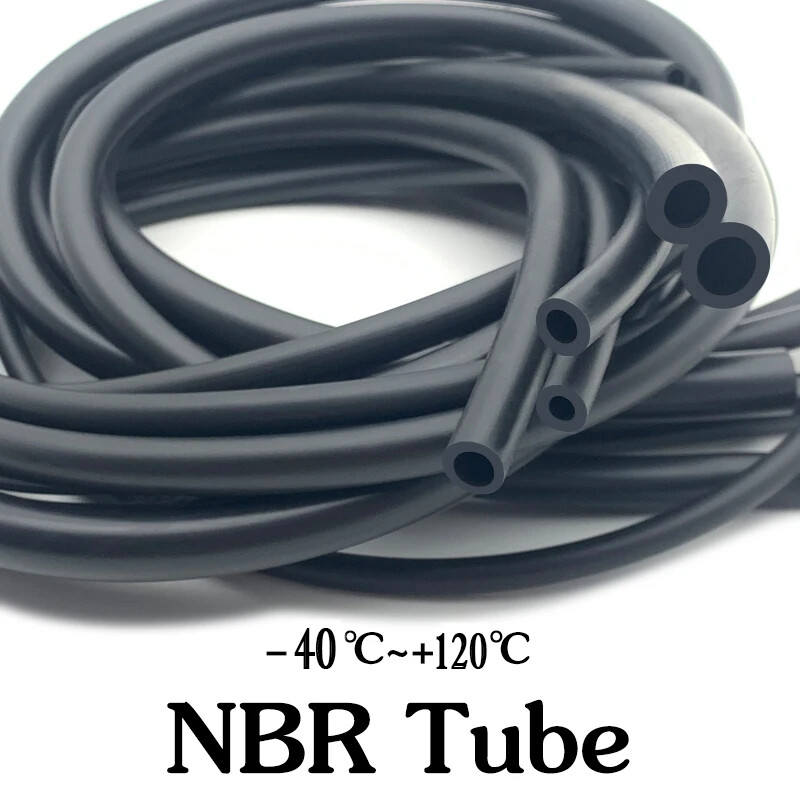 Black Nitrile Rubber Fuel Line Tube ID3mm~19mm Petrol Diesels Oil NBR Hose Pipe
