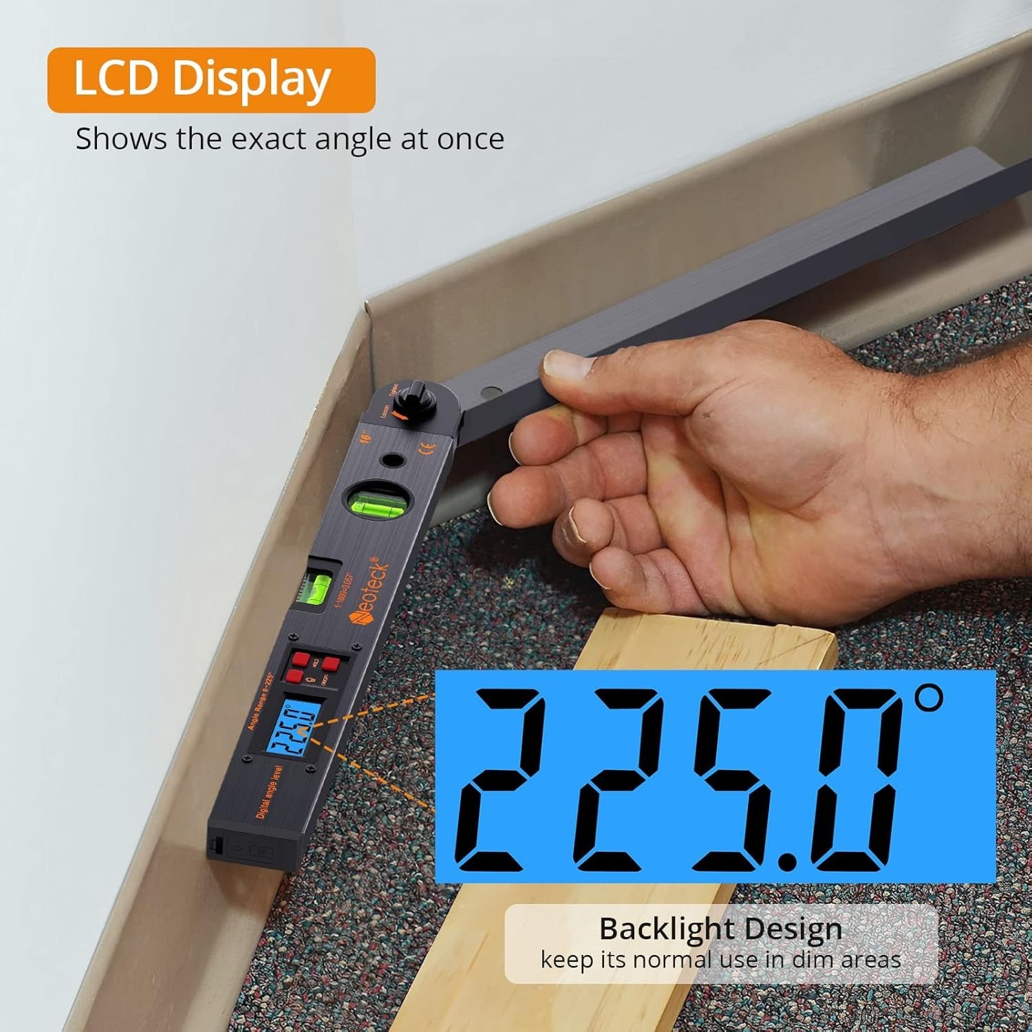 User-Friendly Digital Angle Measurement Tool for Interior Design and Carpentry