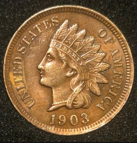 1903 Indian Head Cent - Lightly Circulated - Nicer Mid Grade - FREE SHIPPING