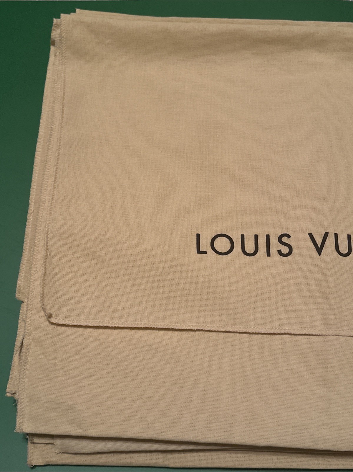 Authentic Louis Vuitton Dust Cover Bag, Beige “18x13” Envelope Type