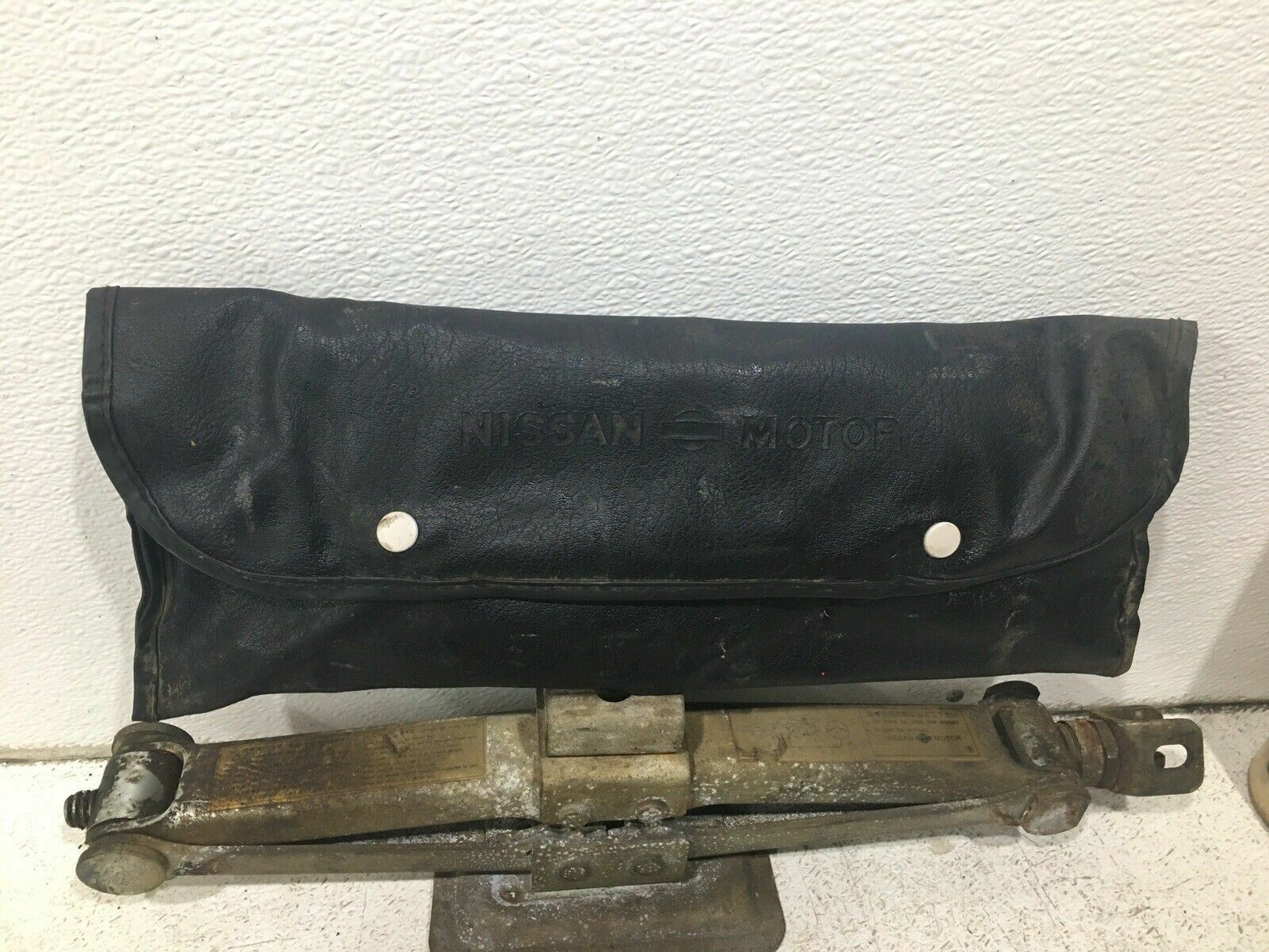 1979 datsun 280zx jack & tool kit roadside safety tire change kit bag OEM