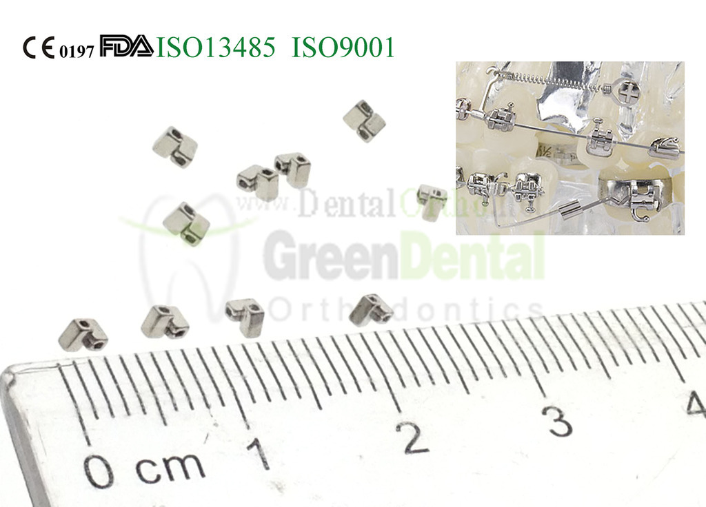 Crimpable Cross Tube 022" Dental Orthodontic Molar Band Self Cure Archwire 10/PK