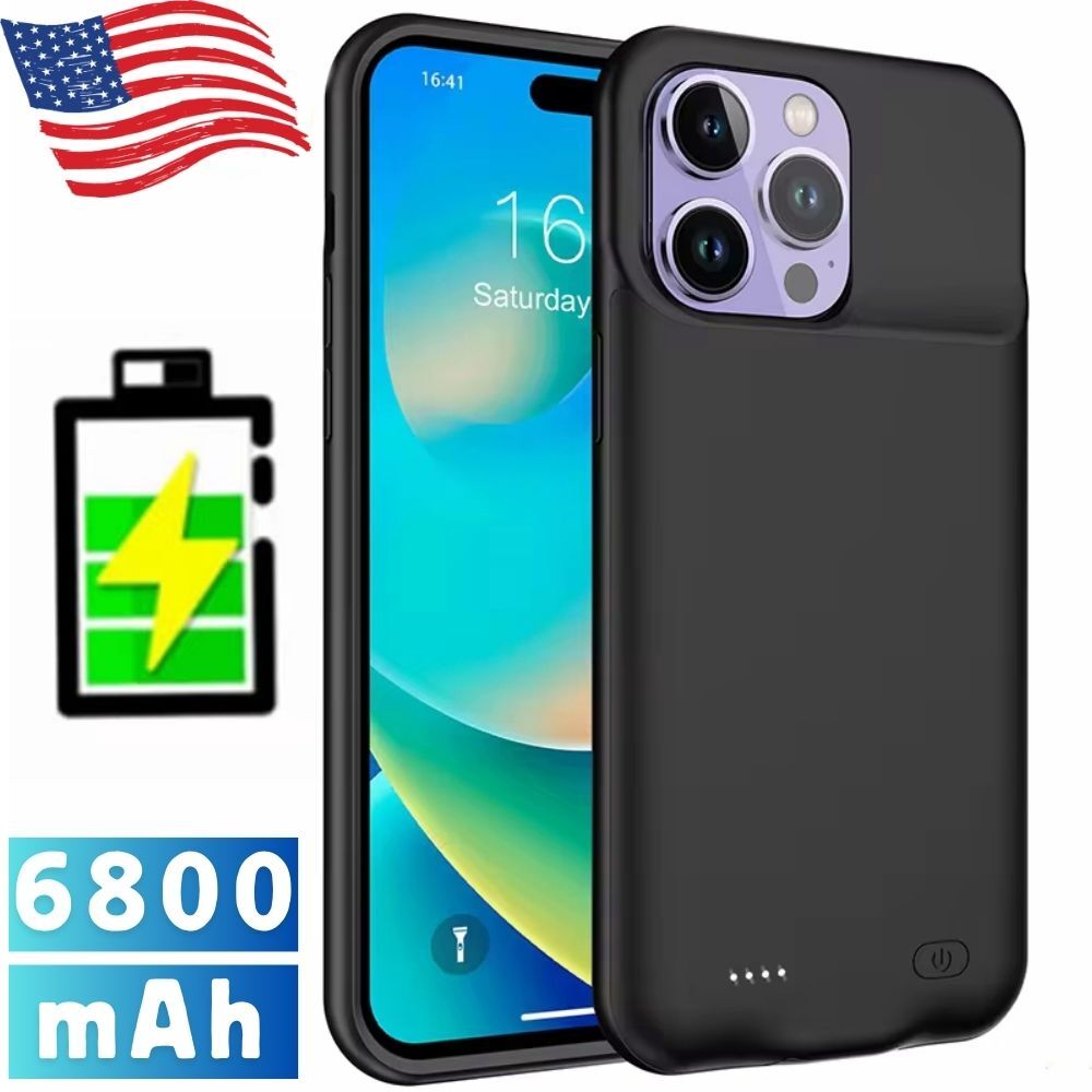 Battery Charger Case Power Bank Charging Cover For iPhone 17 16 15 14 13 12 11