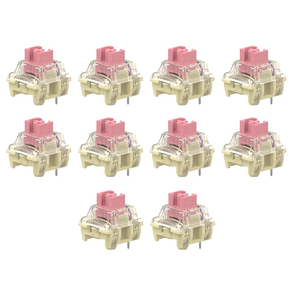 10pcs Pink Keyboard Axis V2 Silver Plated Mechanical Keyboard Axis DIY-Ta4423