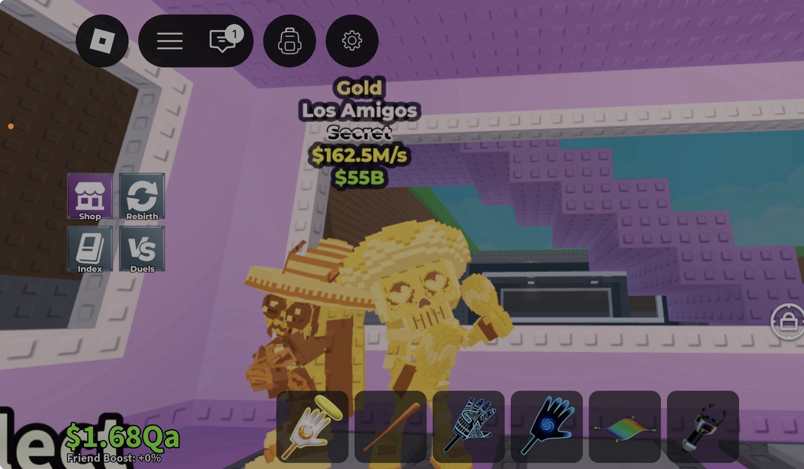 Roblox Gold Los Amigos Secret Virtual Collectible Game Item Asset
