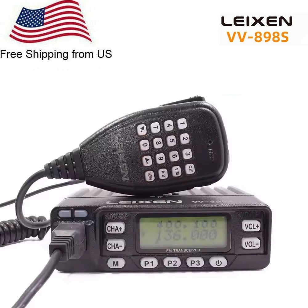 Leixen VV-898S 25W Dual Band 136-174&400-470MHz DTMF Ham Car Radio Long Range