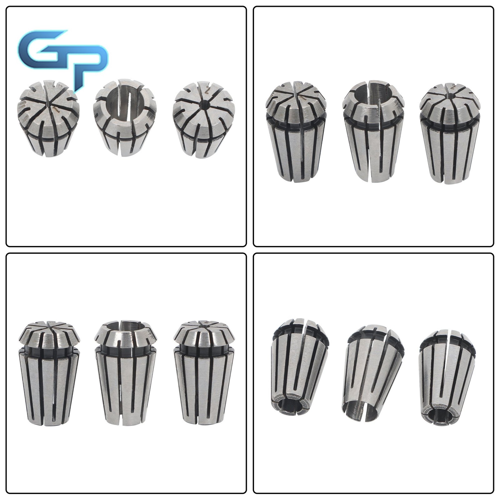 Precision ER11 Spring Collets 7 Pack 1-7mm for Lathe and Milling