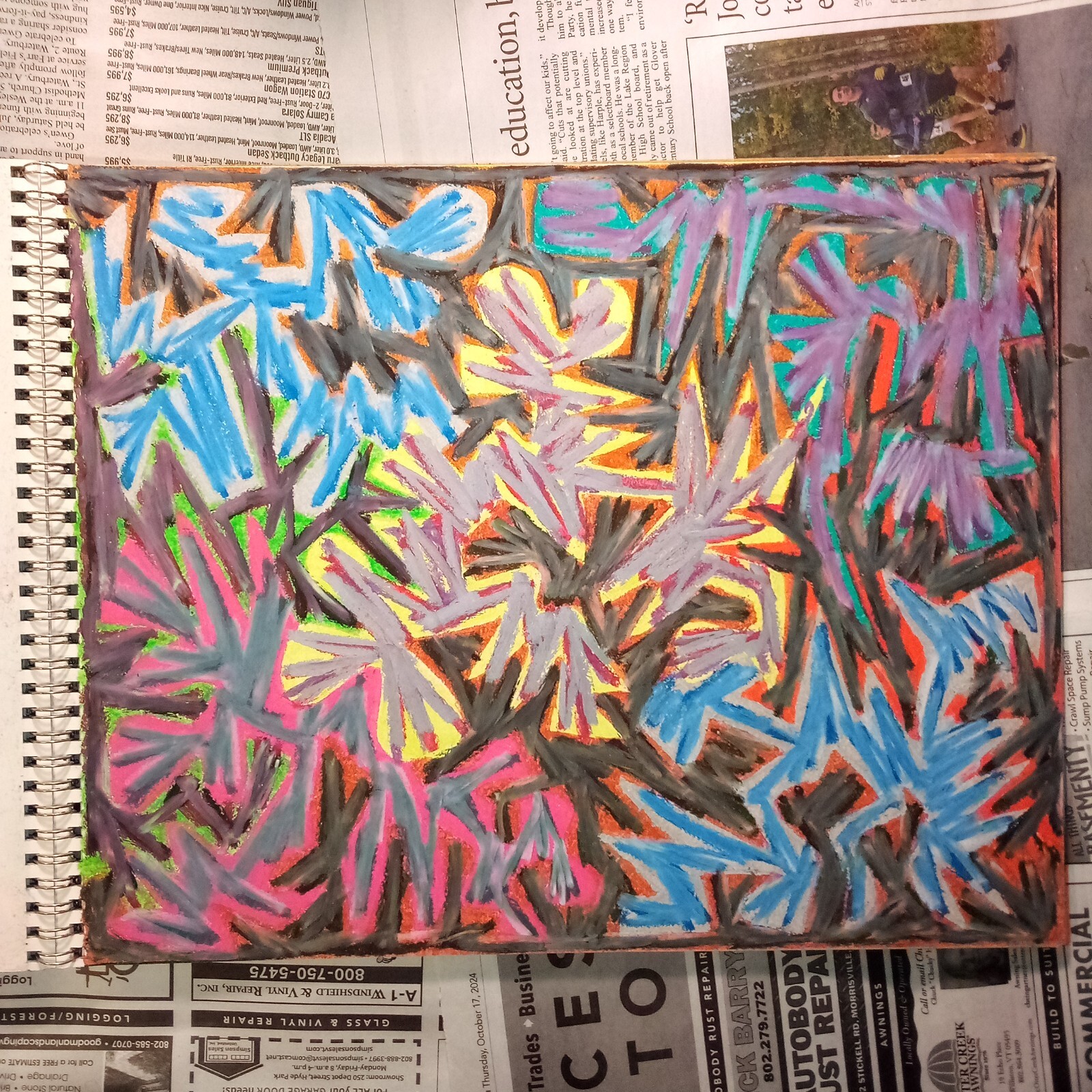 Drawing 11X14" Oil Pastel on Paper
