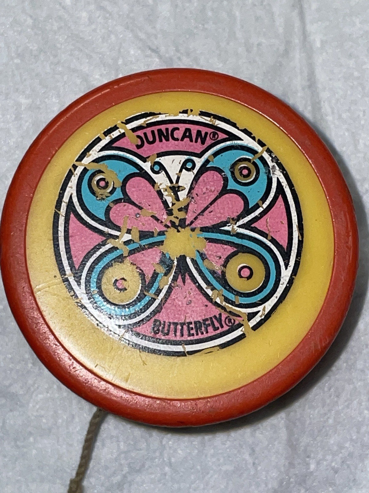 Vintage DUNCAN YO-YO Psychedelic Butterfly