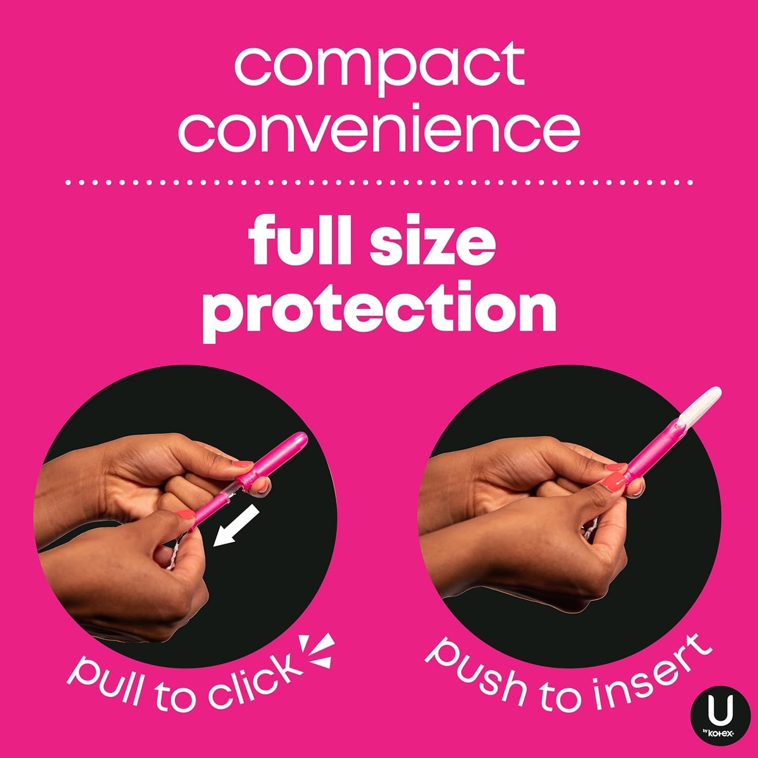 Click Compact Tampons Super Plus Unscented 128 Count Feminine Hygiene