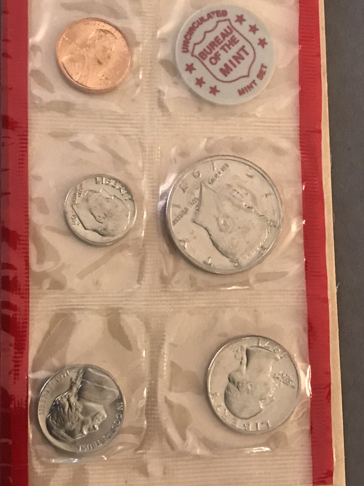 1971 US Mint Uncirculated PDS Coin Set In OGP