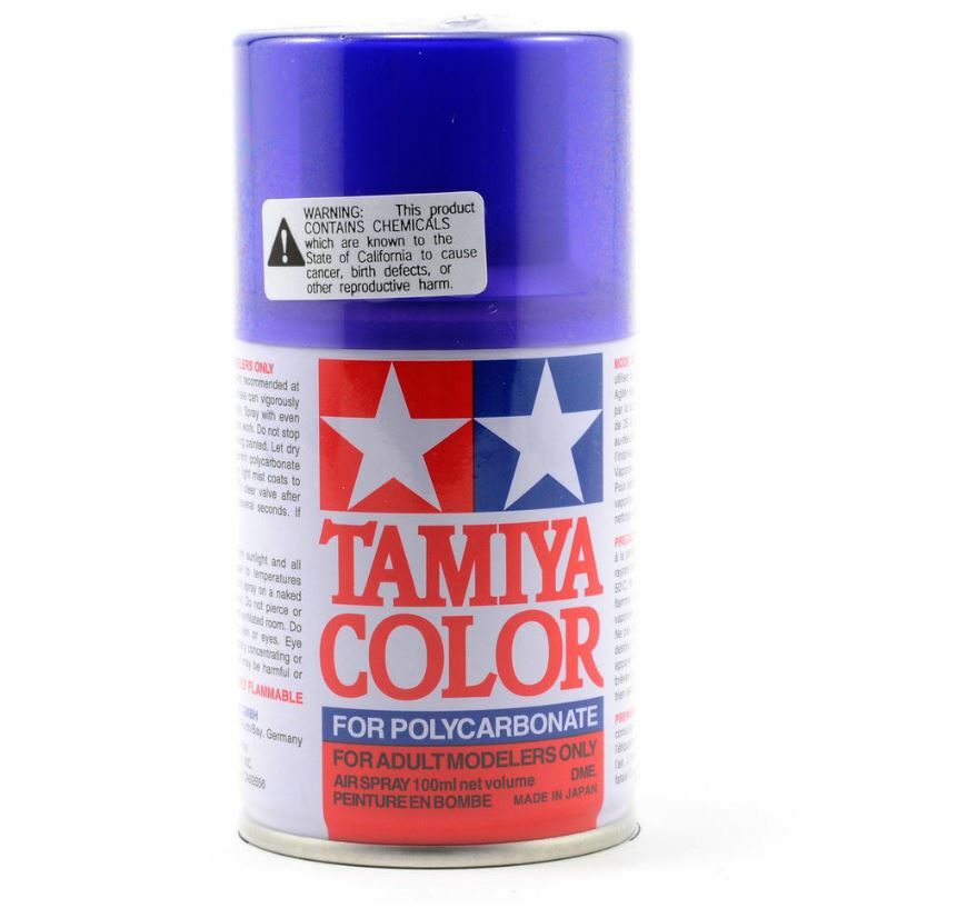 Tamiya 86045 PS-45 Translucent Purple Lexan Spray Paint (3oz)