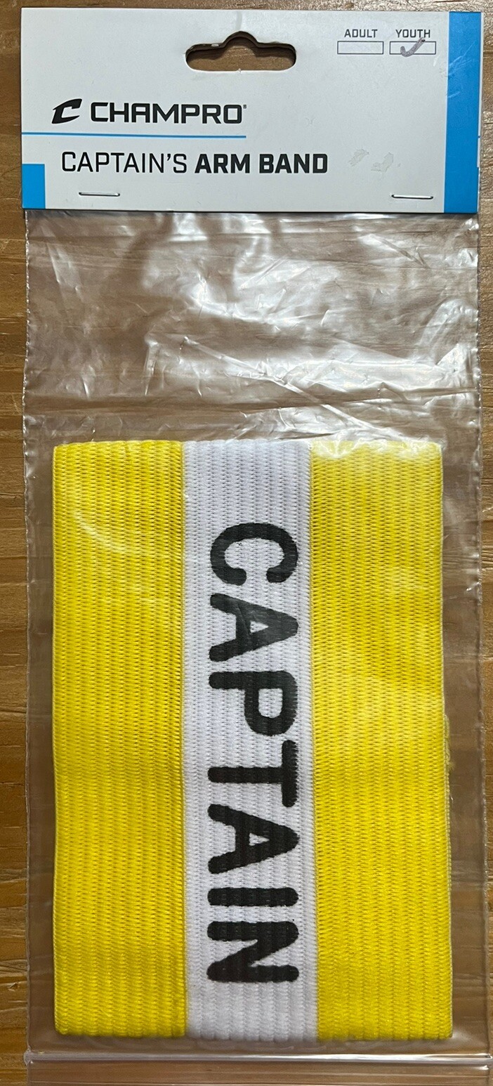 NEW! Champro Captain's Arm Band Gold - Youth