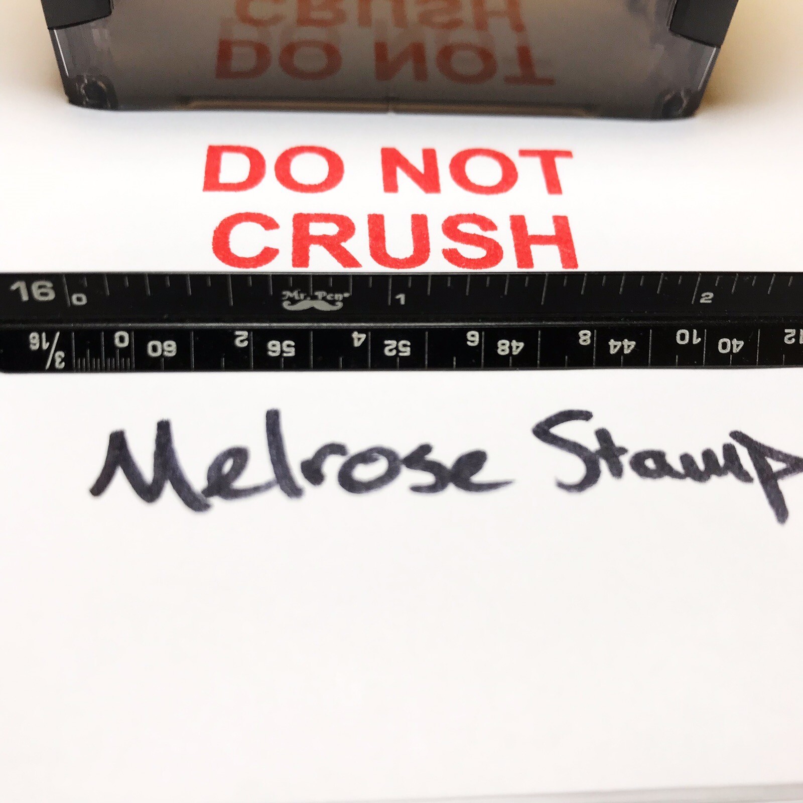 Do Not Crush Rubber Stamp Red Ink Self Inking Ideal 4913