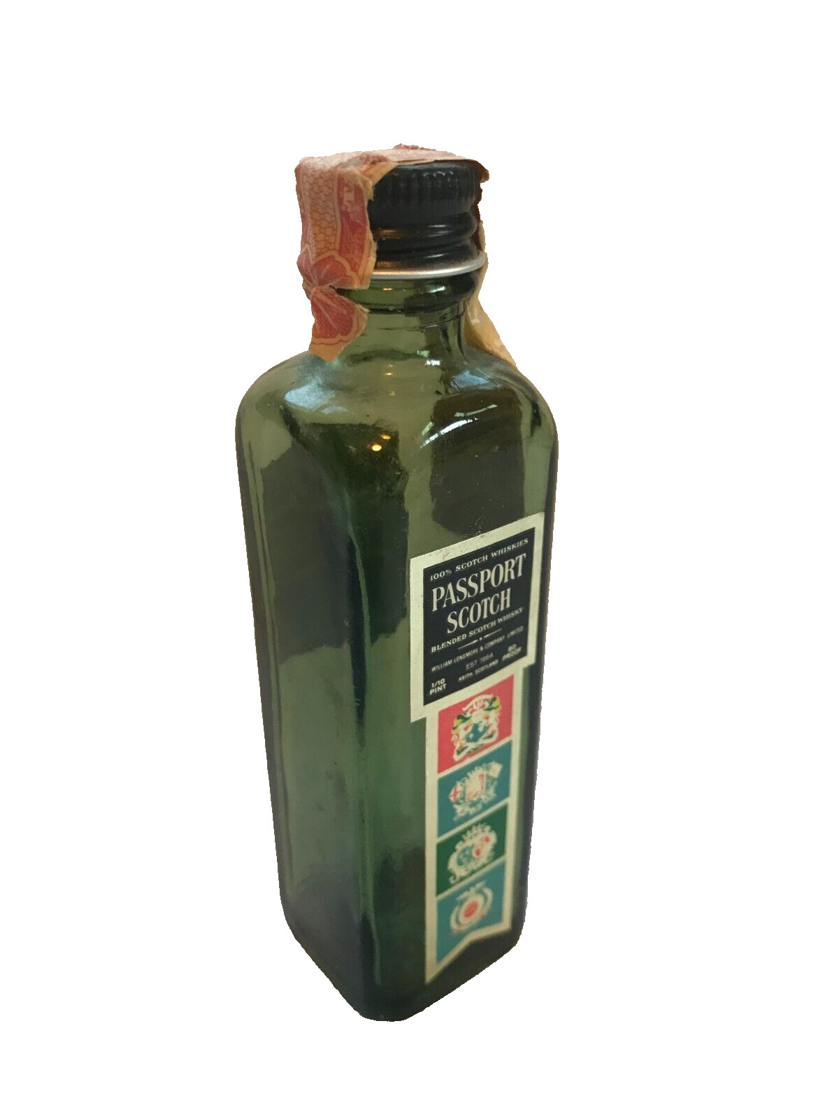 PASSPORT SCOTCH MINI BOTTLE EMPTY to COMPLY WITH EBAY RULES & USPS SHIPPING