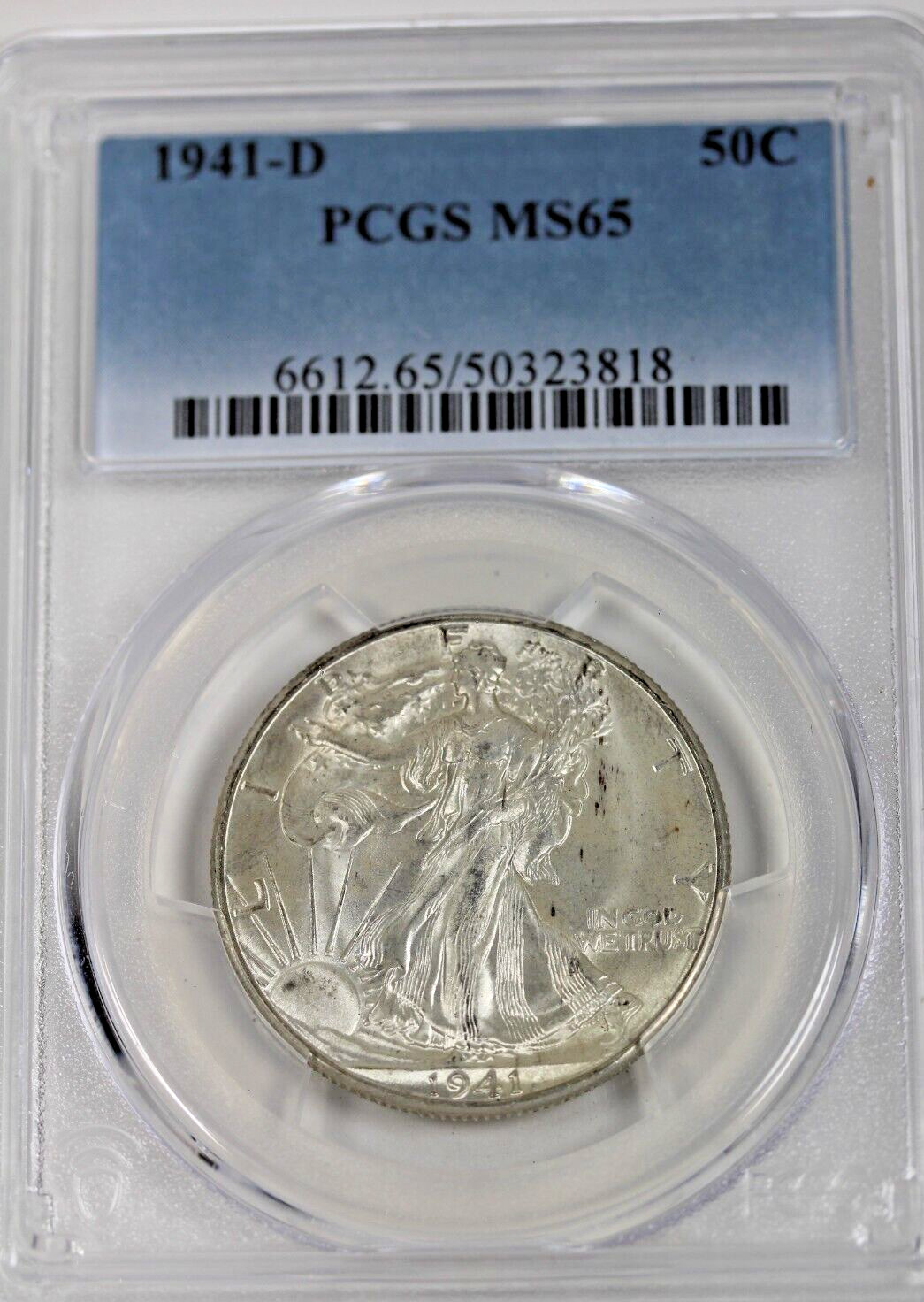 1941-D Walking Liberty Half Dollar PCGS MS65