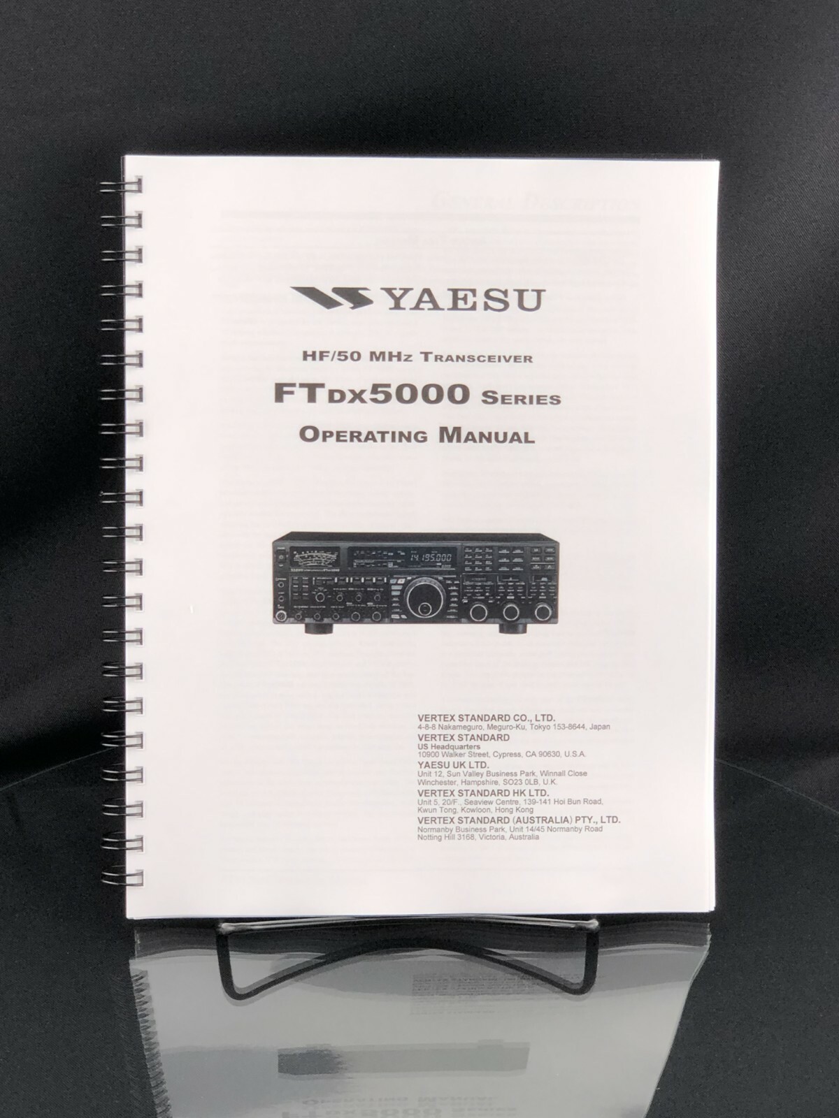 Yaesu FT dx 5000 Receiver Instruction Manual Operating Guide Coil Bound