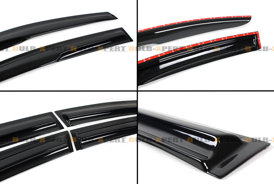 FOR 2012-2016 SUBARU IMPREZA BASE 4DR 3D WAVY WINDOW VISOR RAIN GUARD DEFLECTOR